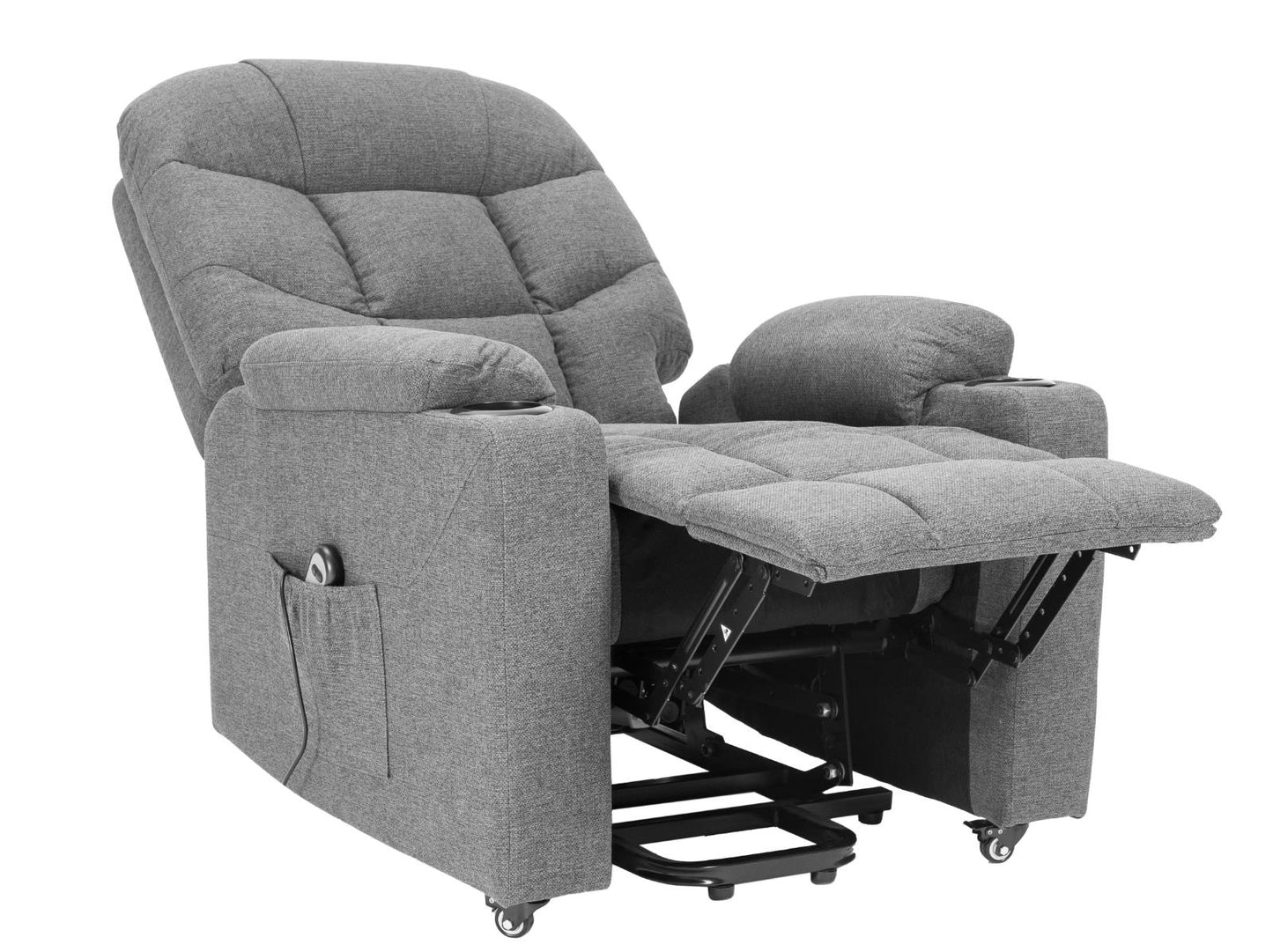 PAT1 : Alzapersona con Relax 1 motore. Portabicchieri. Meccanica standard Kit 4 ruote con freno