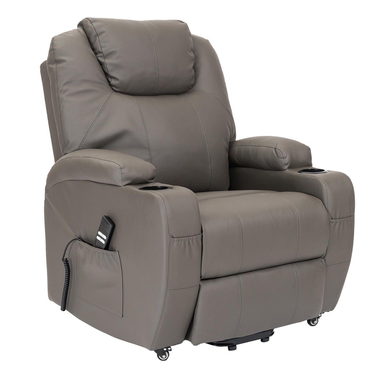 BER2 : Alzapersona con Relax 2 motori.  Portabicchieri. Meccanica standard Kit 4 ruote con freno