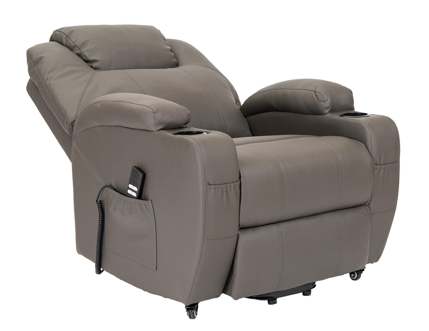 BER2 : Alzapersona con Relax 2 motori.  Portabicchieri. Meccanica standard Kit 4 ruote con freno