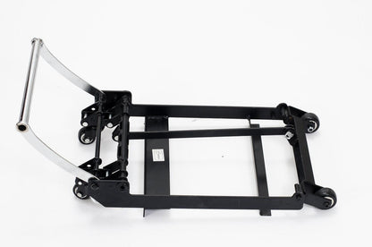 Roller system carrello attivabile da barra posteriore per spostare utente seduto su poltrona (adatto a meccaniche zero gravity)
