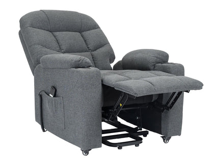 PAT2 : Alzapersona con Relax 2 motori. Vibromassaggio. Portabicchieri. Meccanica standard Kit 4 ruote con freno