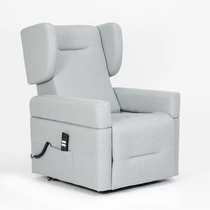 VES : Alzapersona con Relax 2 motori. Braccioli e orecchie estraibili maniglie tavolino estraibile 4 ruote BIG con freno