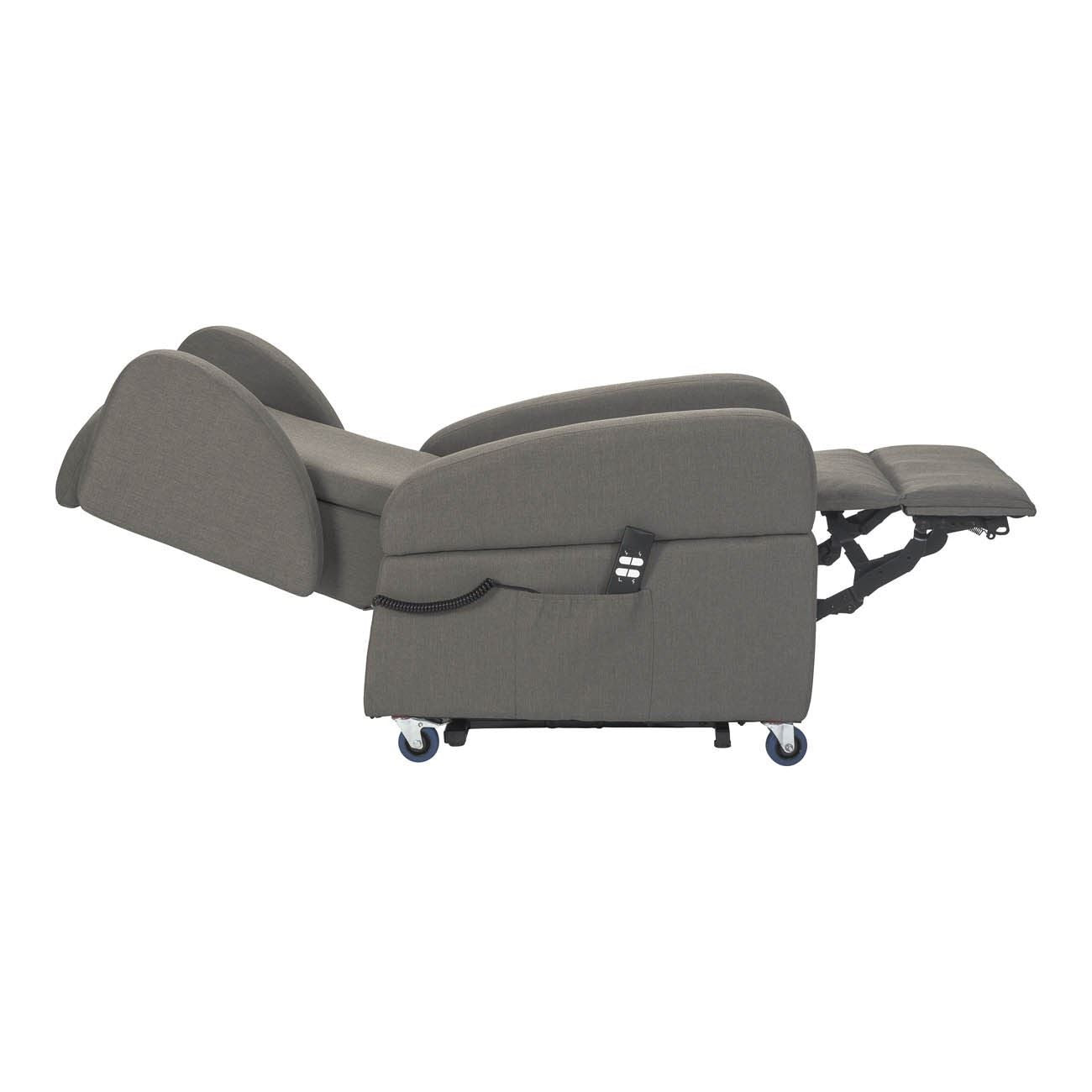 Tecna : Alzapersona con Relax 2 motori. Large fino a 160kg. Braccioli orecchie estraibili. Maniglie 4 ruote BIG con freno