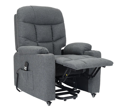 PAT2 : Alzapersona con Relax 2 motori. Vibromassaggio. Portabicchieri. Meccanica standard Kit 4 ruote con freno