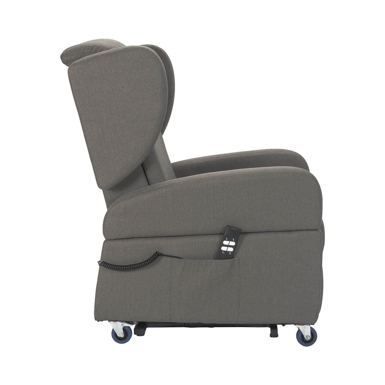 Tecna : Alzapersona con Relax 2 motori. Large fino a 160kg. Braccioli orecchie estraibili. Maniglie 4 ruote BIG con freno
