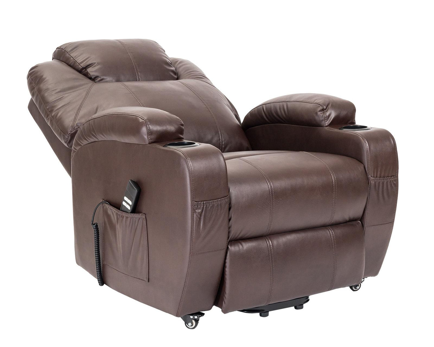 BER2 : Alzapersona con Relax 2 motori.  Portabicchieri. Meccanica standard Kit 4 ruote con freno