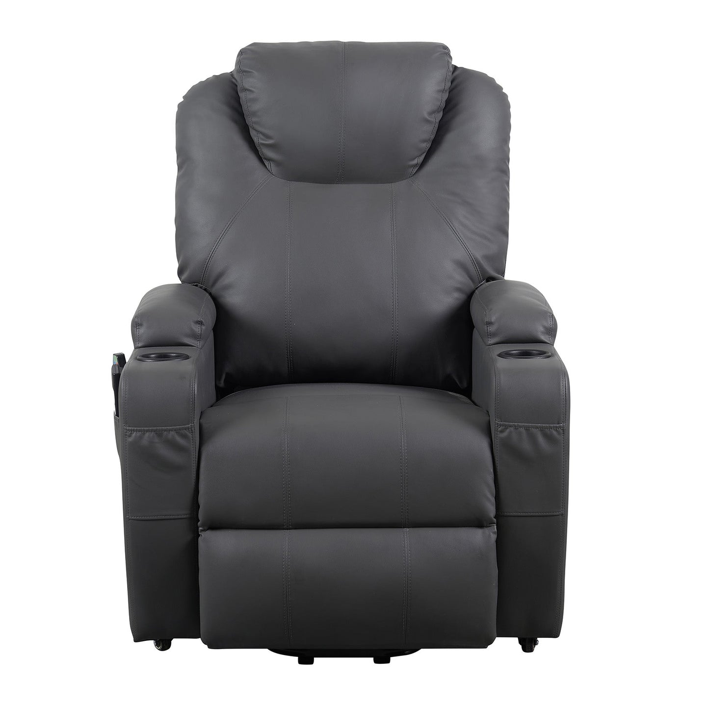 BER2 EVOLUTION: Alzapersona con Relax 2 motori. Vibromassaggio. Portabicchieri. Meccanica standard Kit 4 ruote con freno