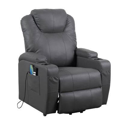 BER2 EVOLUTION: Alzapersona con Relax 2 motori. Vibromassaggio. Portabicchieri. Meccanica standard Kit 4 ruote con freno