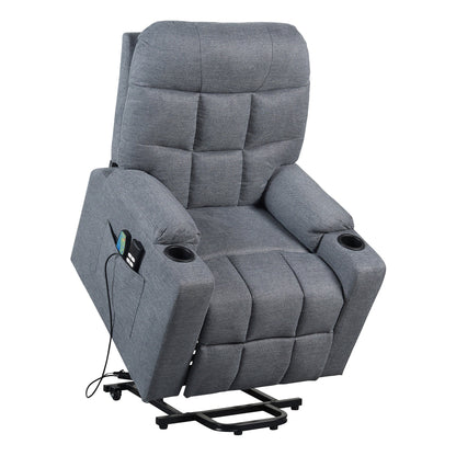 PAT2 EVOLUTION: Alzapersona con Relax 2 motori. Vibromassaggio e riscaldamento. Portabicchieri. Meccanica standard Kit 4 ruote con freno