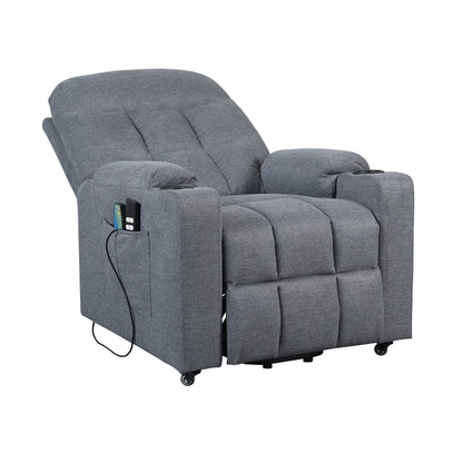 PAT2 EVOLUTION: Alzapersona con Relax 2 motori. Vibromassaggio e riscaldamento. Portabicchieri. Meccanica standard Kit 4 ruote con freno