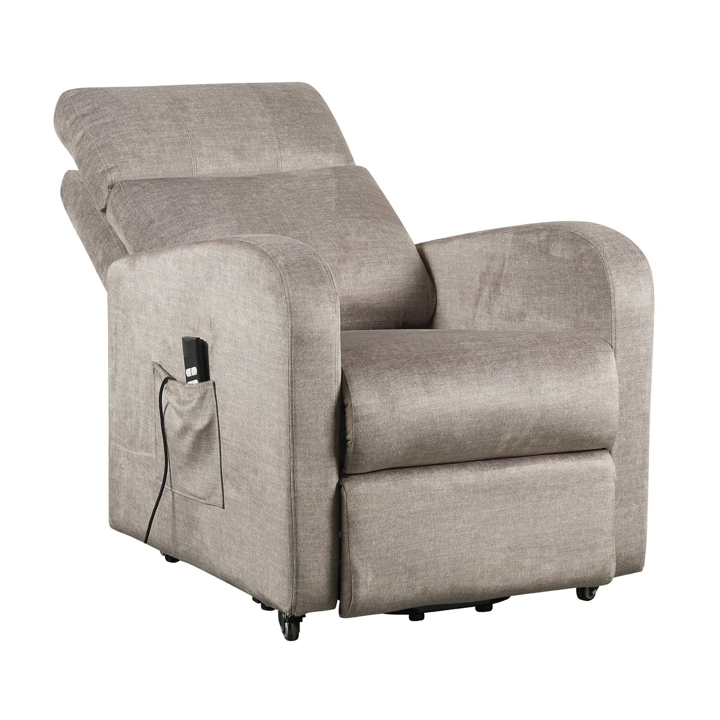 REN : Alzapersona con Relax 2 motori. 100% Sfoderabile e lavabile. Meccanica standard Kit 4 ruote con freno