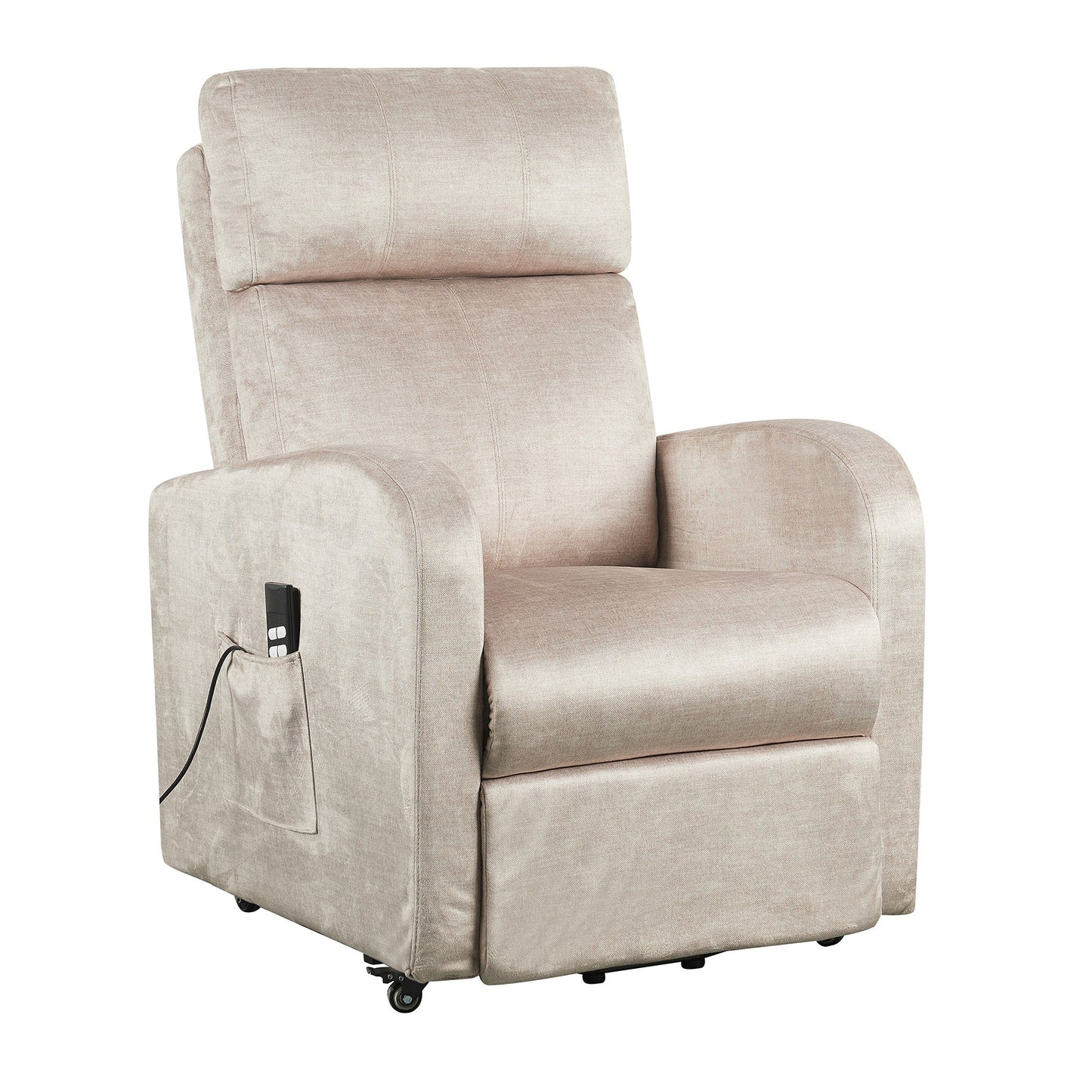 REN : Alzapersona con Relax 2 motori. 100% Sfoderabile e lavabile. Meccanica standard Kit 4 ruote con freno