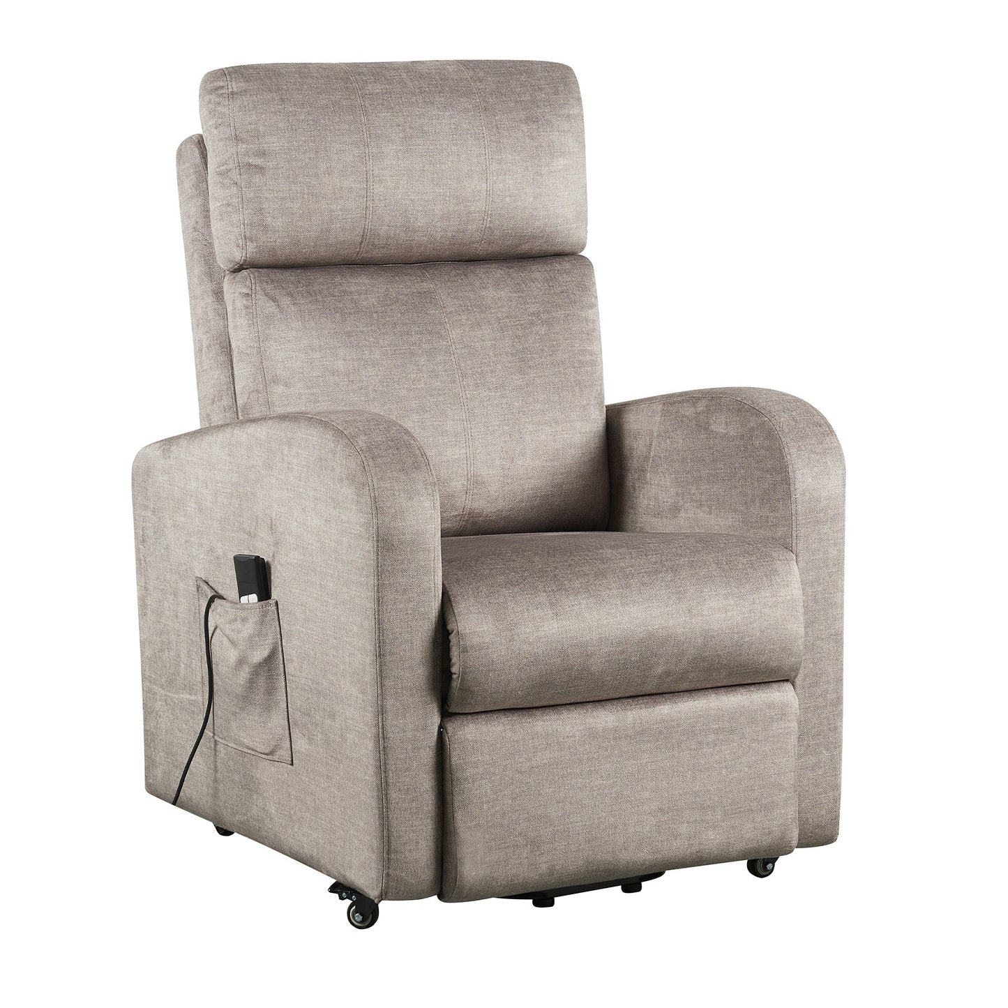 REN : Alzapersona con Relax 2 motori. 100% Sfoderabile e lavabile. Meccanica standard Kit 4 ruote con freno