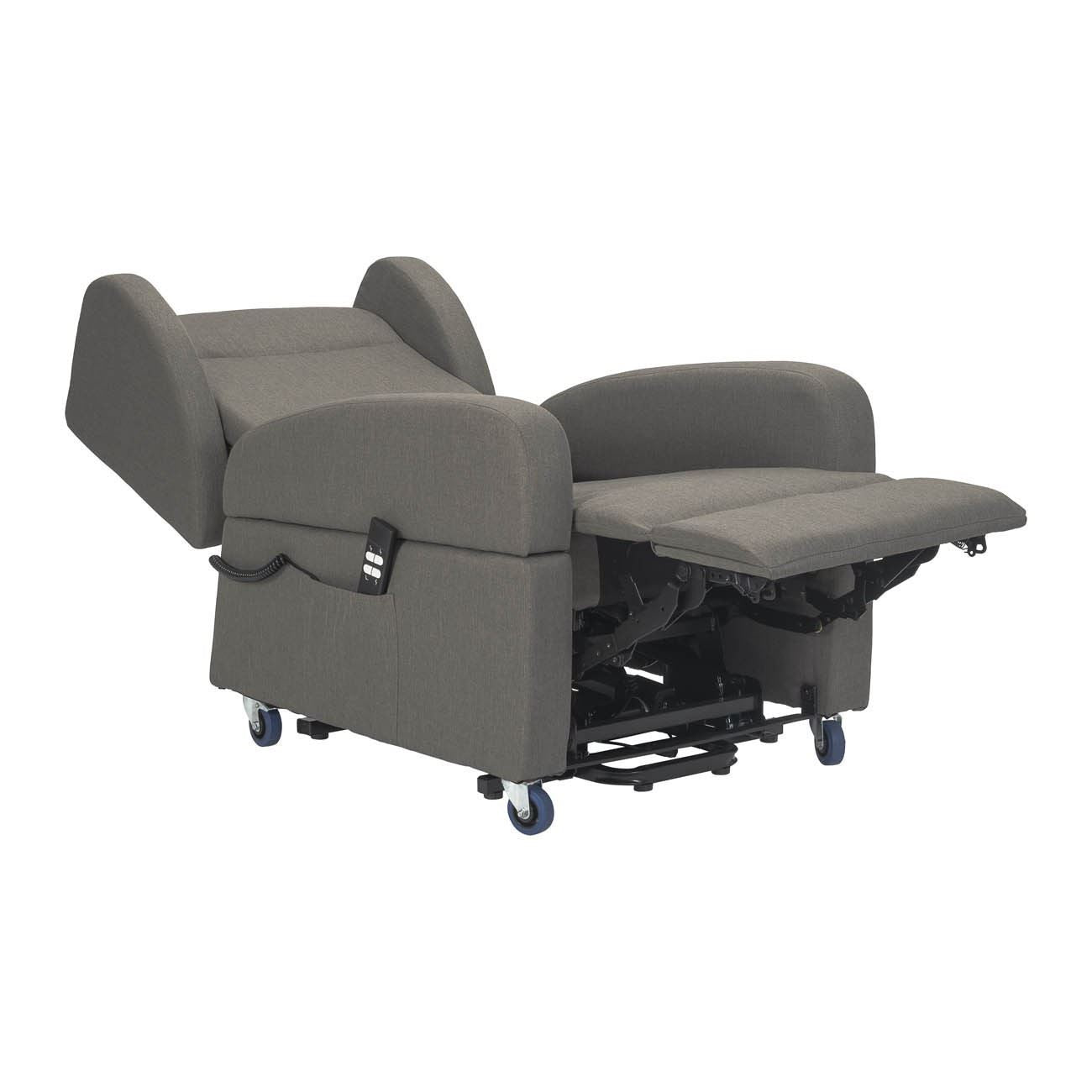 Tecna : Alzapersona con Relax 2 motori. Large fino a 160kg. Braccioli orecchie estraibili. Maniglie 4 ruote BIG con freno
