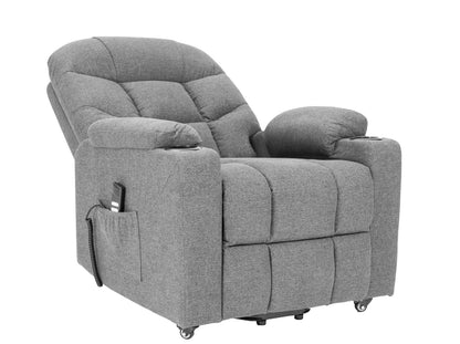 PAT2 : Alzapersona con Relax 2 motori. Vibromassaggio. Portabicchieri. Meccanica standard Kit 4 ruote con freno