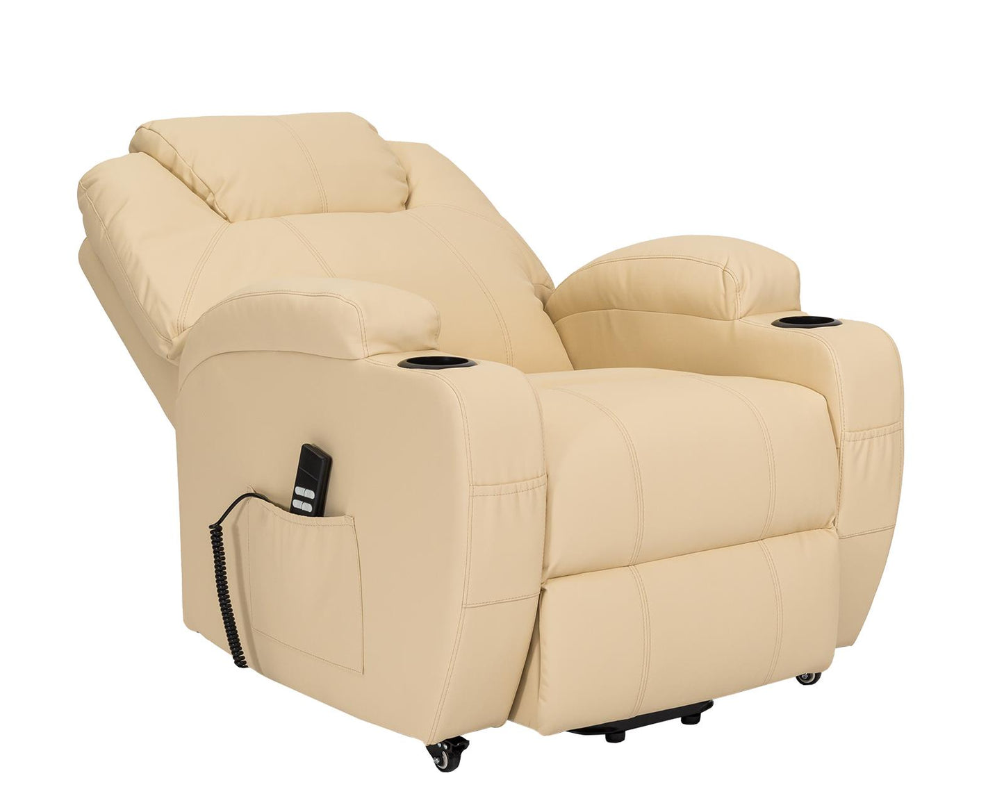 BER2 : Alzapersona con Relax 2 motori.  Portabicchieri. Meccanica standard Kit 4 ruote con freno