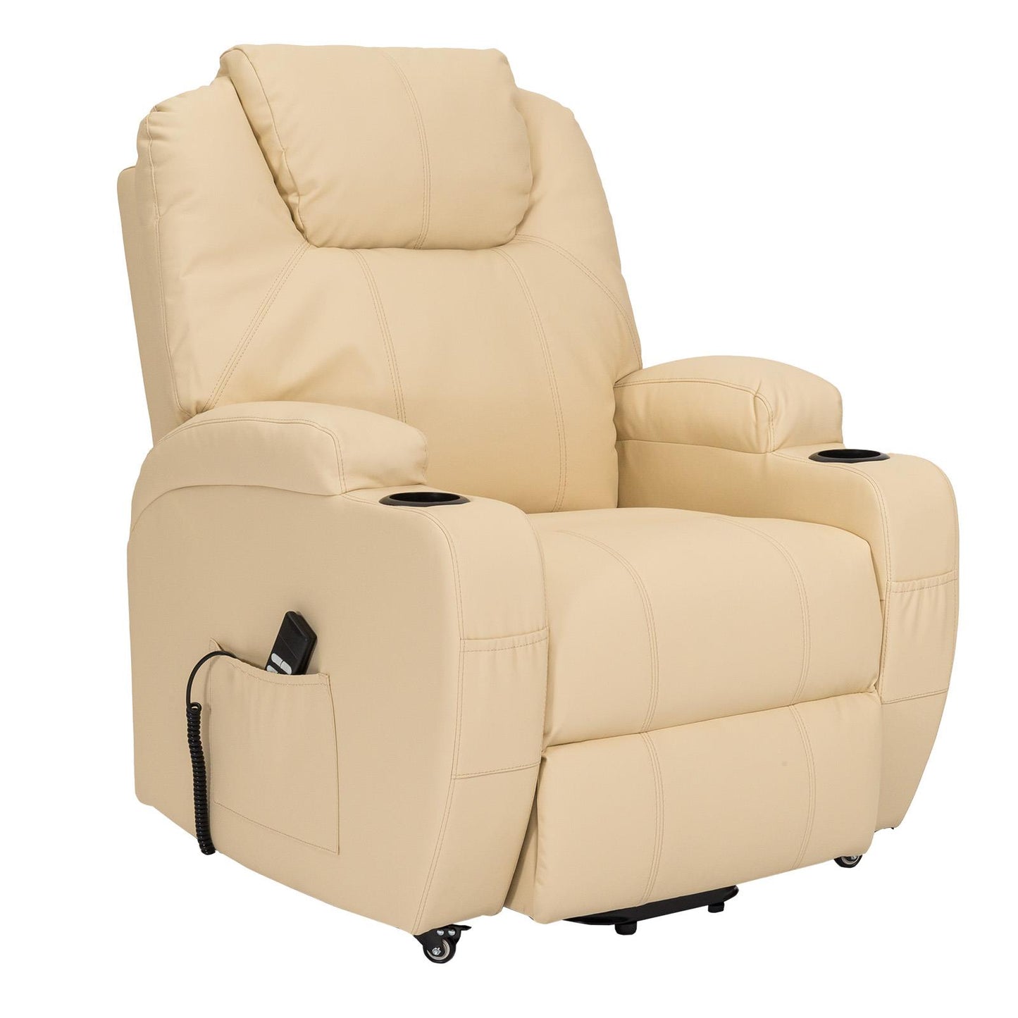 BER2 : Alzapersona con Relax 2 motori.  Portabicchieri. Meccanica standard Kit 4 ruote con freno