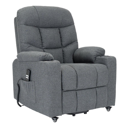 PAT2 : Alzapersona con Relax 2 motori. Vibromassaggio. Portabicchieri. Meccanica standard Kit 4 ruote con freno