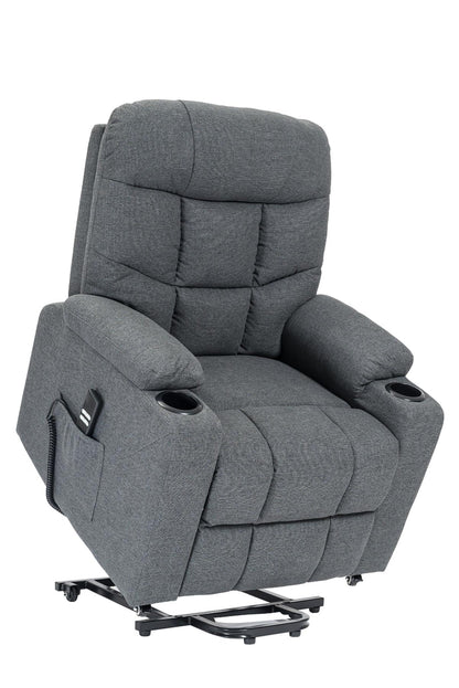 PAT2 : Alzapersona con Relax 2 motori. Vibromassaggio. Portabicchieri. Meccanica standard Kit 4 ruote con freno