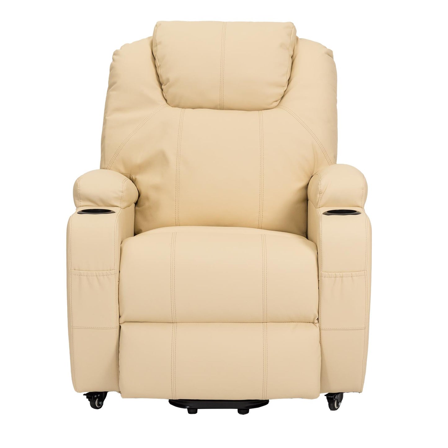 BER2 : Alzapersona con Relax 2 motori.  Portabicchieri. Meccanica standard Kit 4 ruote con freno